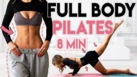 FAT BURN FULL BODY PILATES WORKOUT 🔥 Sculpt an Hourglass Body | 8 min