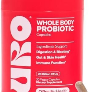 O Positiv URO Women’s Probiotic – All-in-one Probiotic for Women – Vaginal, Gut, Skin, and Oral Microbiome Health – 20B+ CFUs, Licorice Root, Dandelion – Non-GMO, Vegan, Gluten-Free – 30 Capsules