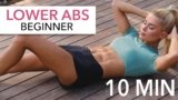 10 MIN LOWER AB WORKOUT – Beginner, with Medium Options I Pamela Reif