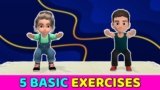 5 BASIC STRENGTH-SPORTS EXERCISES FOR KIDS