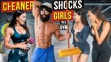 Cleaner ANATOLY Shocks GIRLS in a GYM | PRANK #30