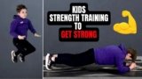 “GET STRONG” KIDS WORKOUT (Kids Exercises To Build Muscle & Increase Strength)