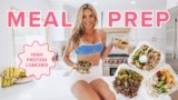 high protein MEAL PREP – lunches for weight loss | easy meals for the week
